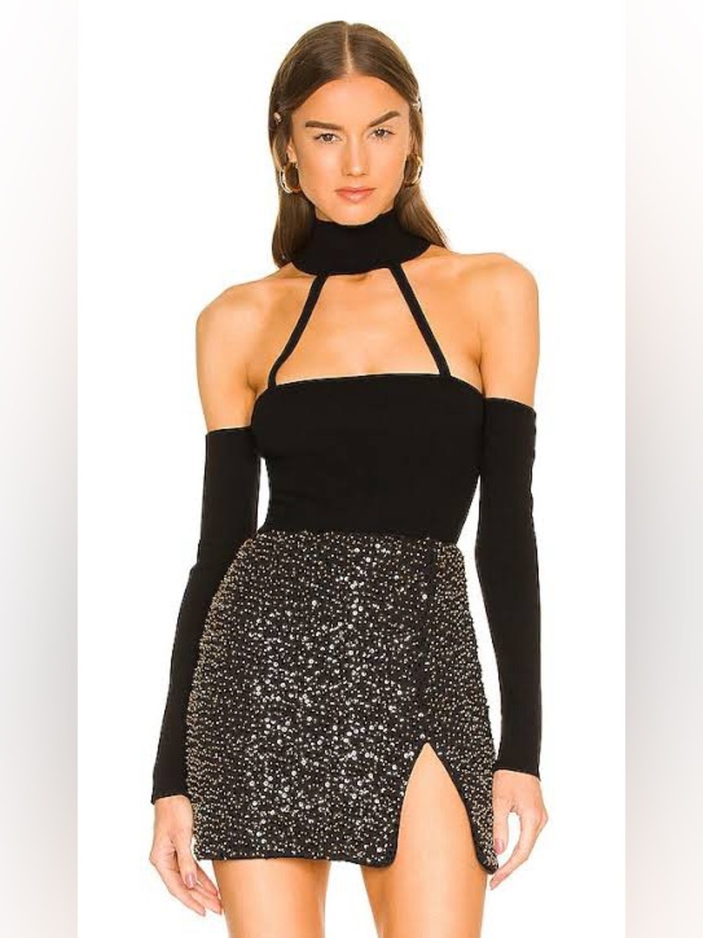 (New) Michael Costello Araceli Off Shoulder Bodysuit